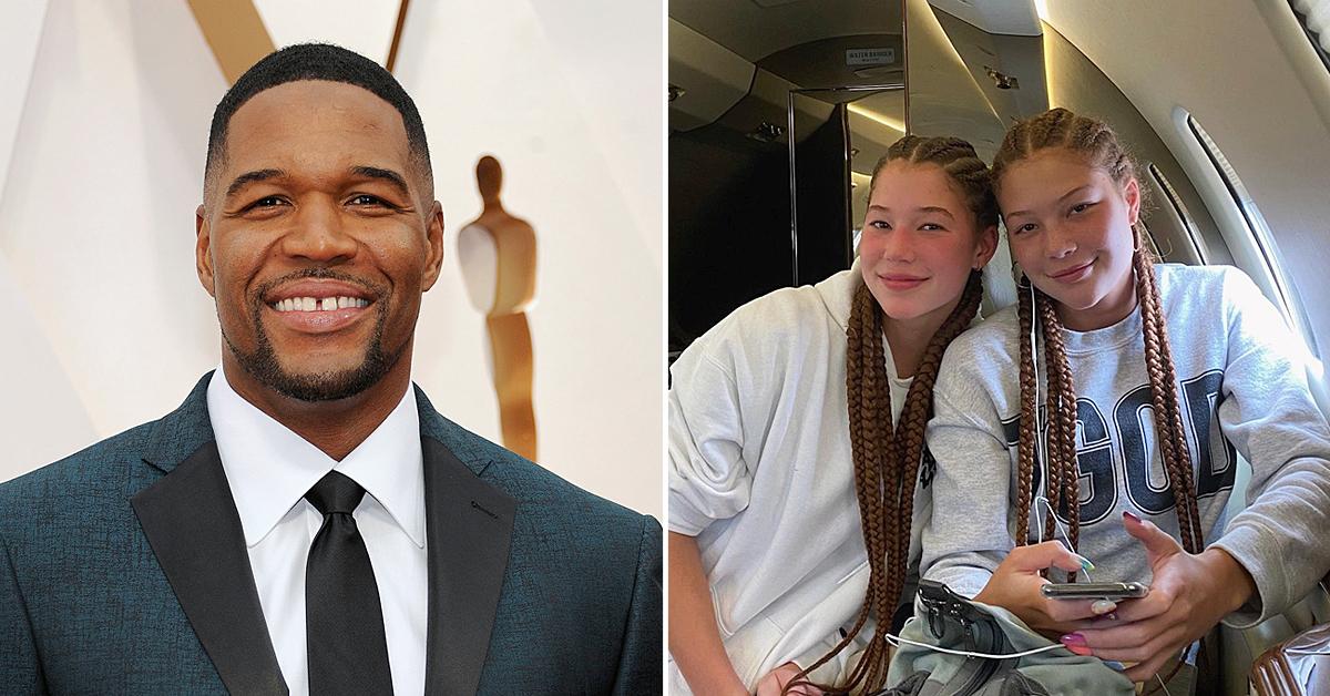 Michael Strahan's 16-Year-Old Twin Daughters Spotted All Smiles Amid