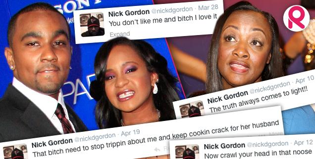 //nick gordon bobbi kristina tweets pat houston whitney  wide