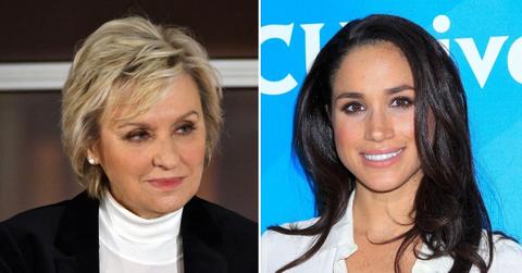 Split photo of Tina Brown and Meghan Markle