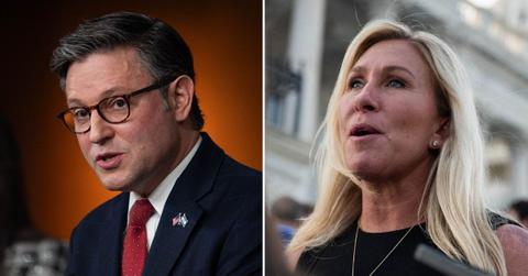 mike johnson dismiss marjorie taylor greene threat oust house speaker