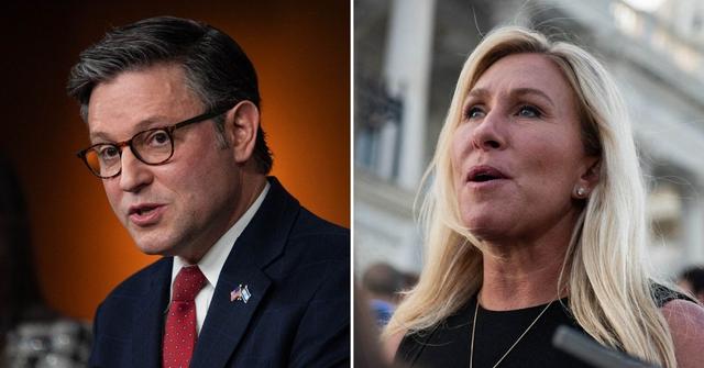 mike johnson dismiss marjorie taylor greene threat oust house speaker
