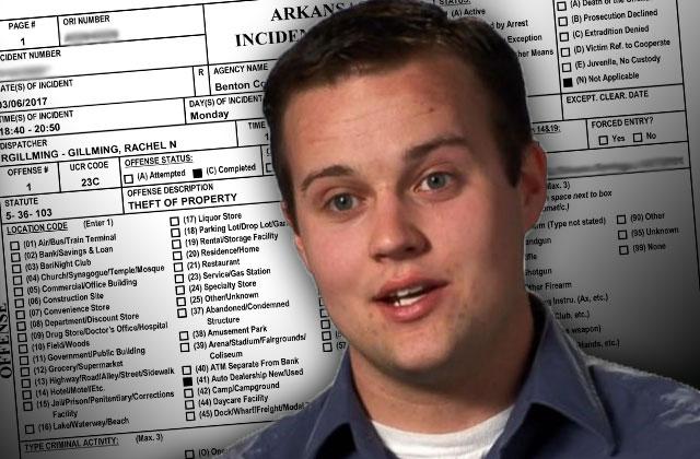 //josh duggar car stolen from car dealership gun buy from thief pp