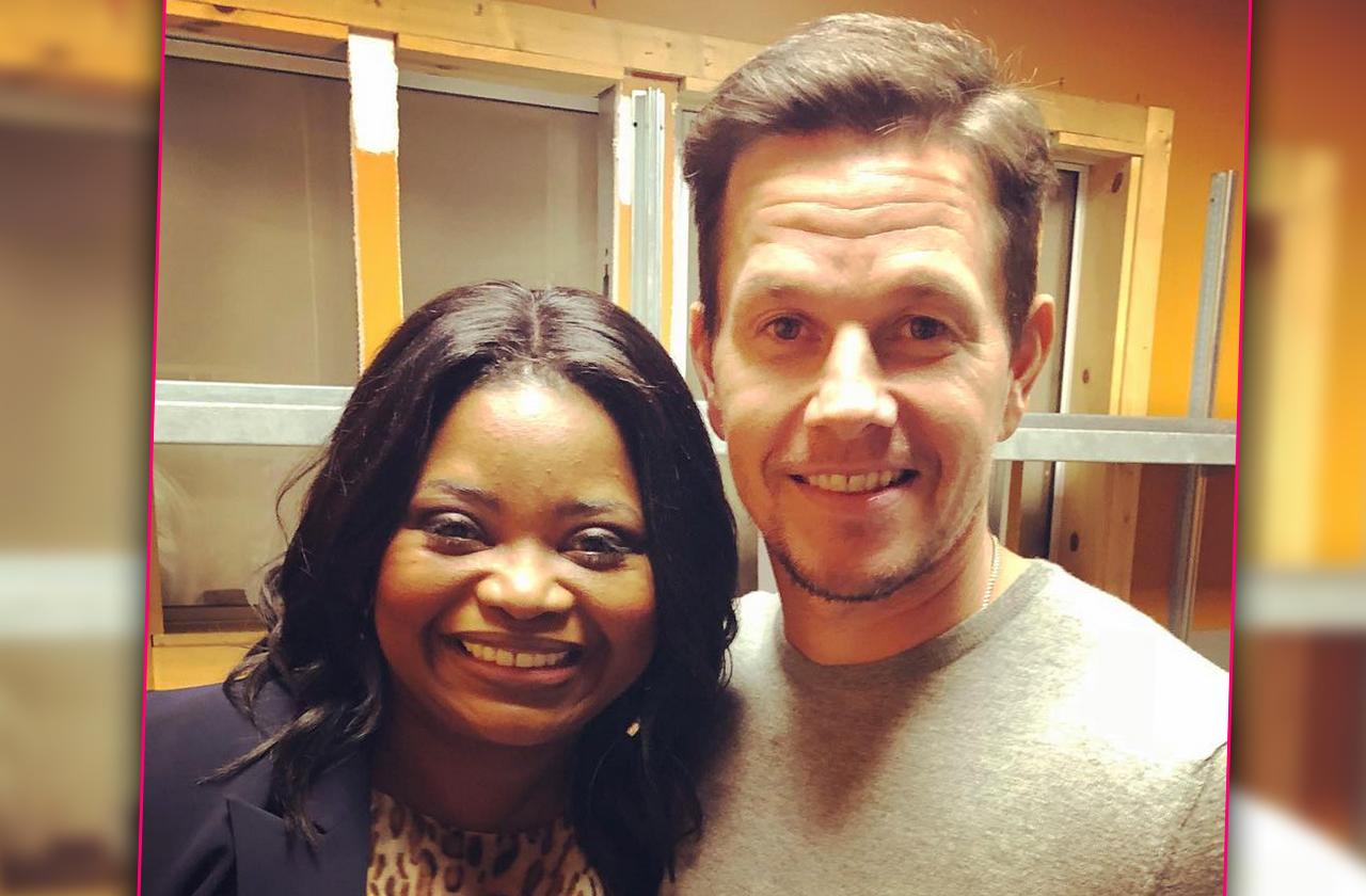 //Octavia Spencer Mark Wahlberg working out pp