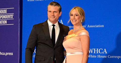 A photo of Pete Hegseth and Jennifer Rauchet Hegseth
