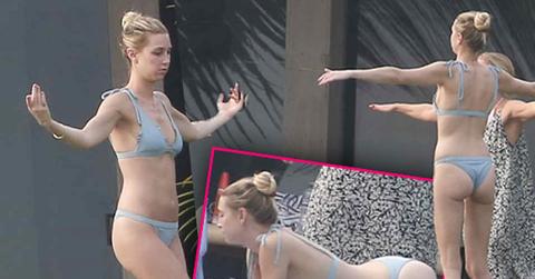 //whitney port bikini yoga beach cabo pp