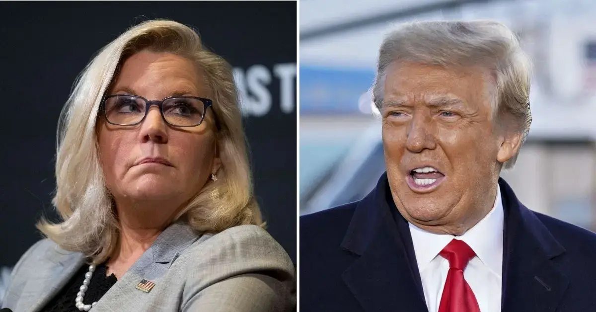 donald trump attacks liz cheney accuses destroying evidence january  committee