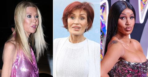 Composite photo of Tara Reid, Sharon Osbourne, Cardi B
