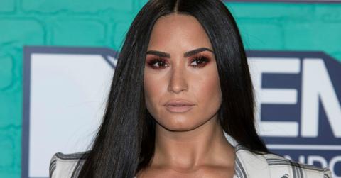 Singer Demi Lovato dazzled in a sexy get-up for her appearance at Europe’s version of the MTV VMAs, the EMAs, in London.