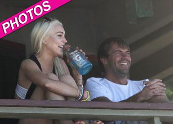 //lindsay lohan blair marlin hawaii surf competition