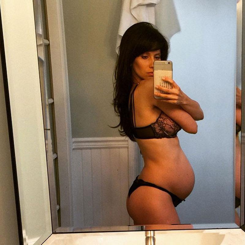 //pregnant kim kardashian lingerie