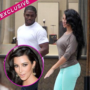 kim kardashian reggie bush beach