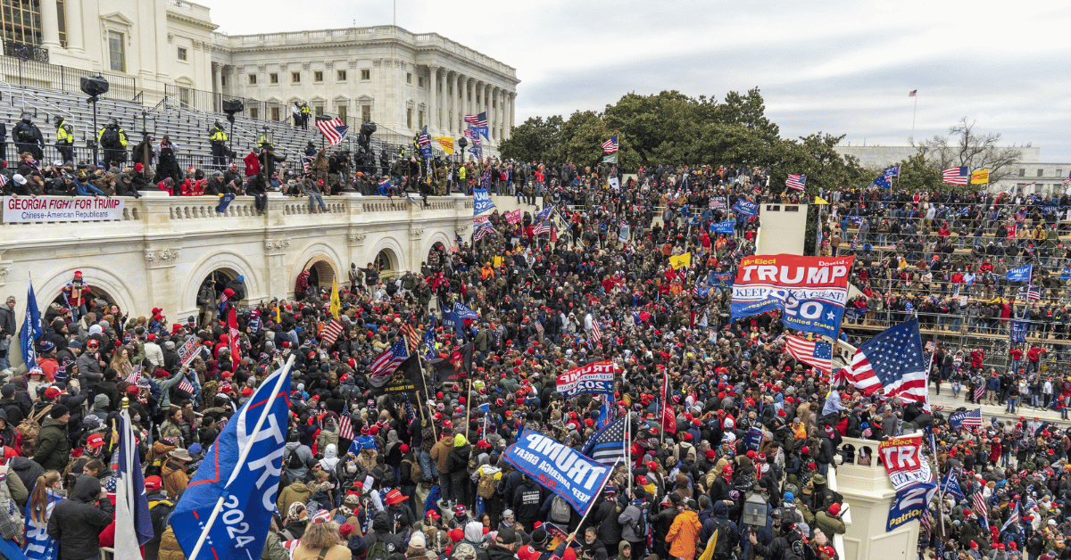Photo of January 6, 2021 riot at the Capitol