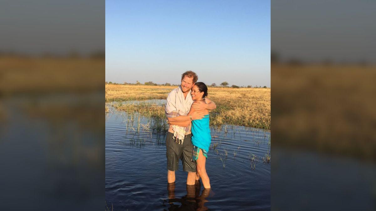 Image of Meghan posted a video of her and Harry dancing barefoot in a video filmed by Princess Lilibet.