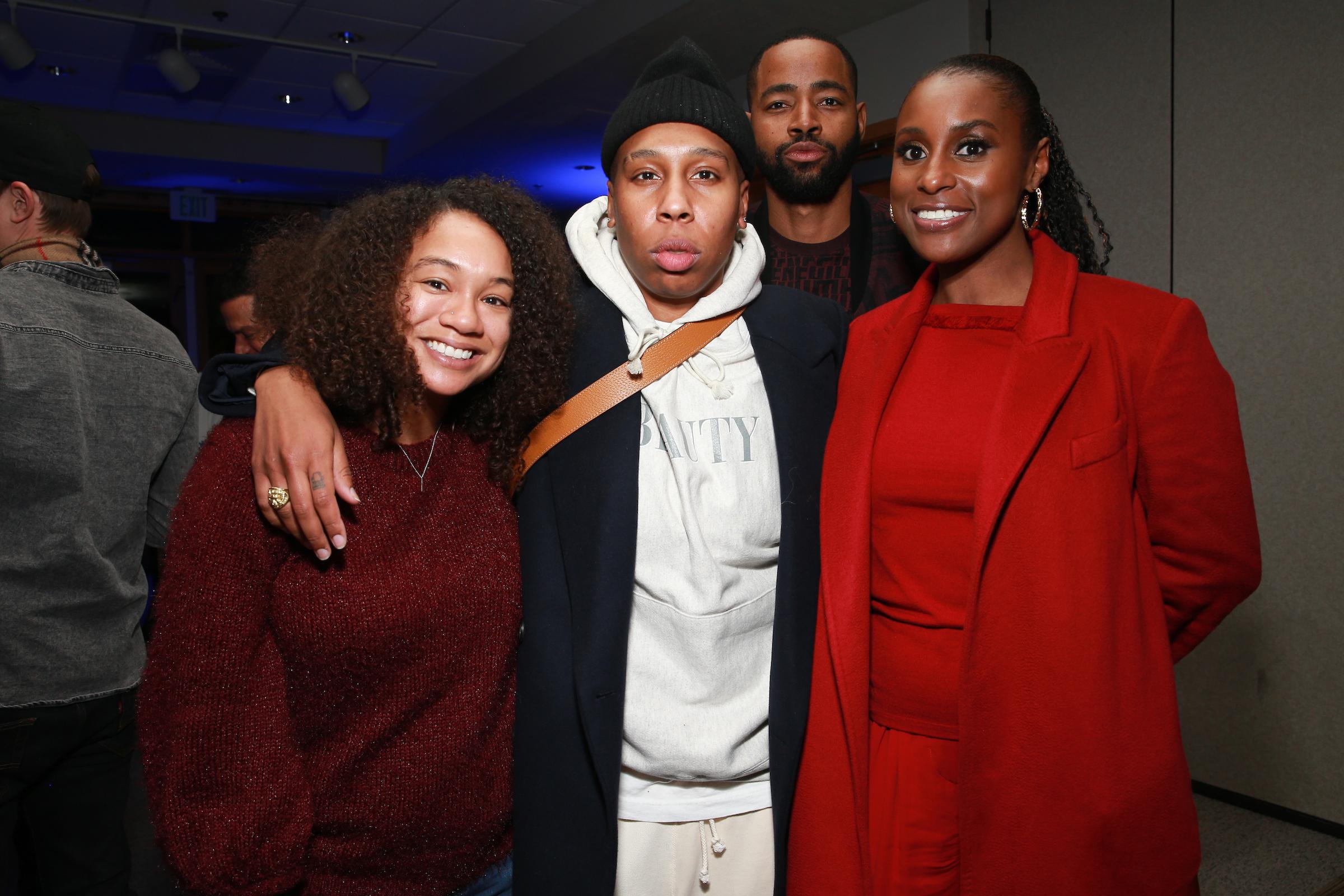 Guest, Lena Waithe, Jay Ellis, and Issa ray