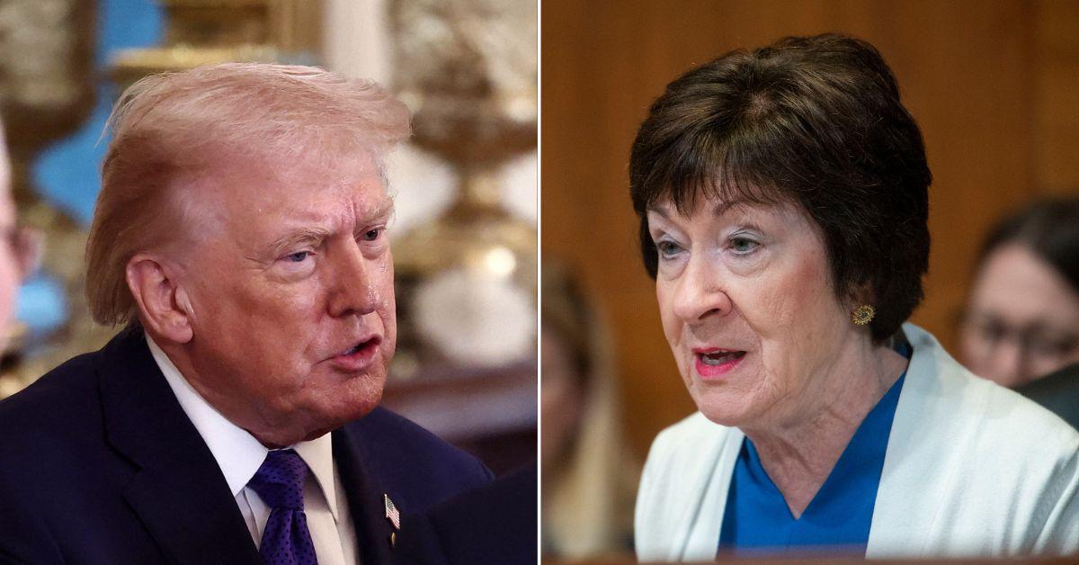 Composite photo of Donald Trump and Susan Collins