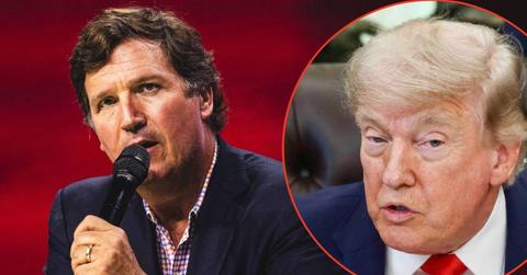 Photo of Tucker Carlson, Donald Trump
