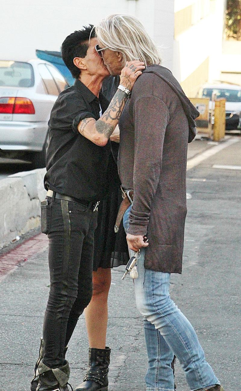 Unrecognizable Mickey Rourke Shows Manhood And Midriff