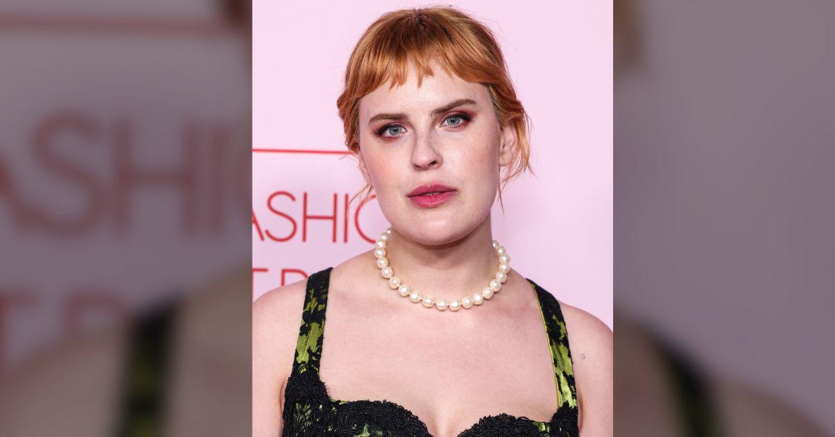 The 'Bandits' actress shared she's now proud of inheriting her father's features after years of self-hate.