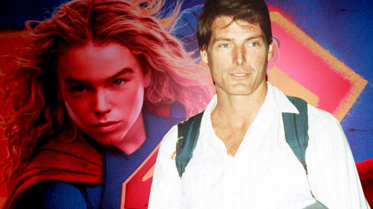 Photo of Christopher Reeve and Milly Alcock