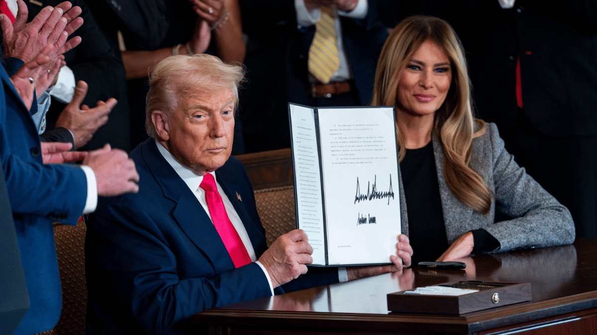 Photo of Donald and Melania Trump