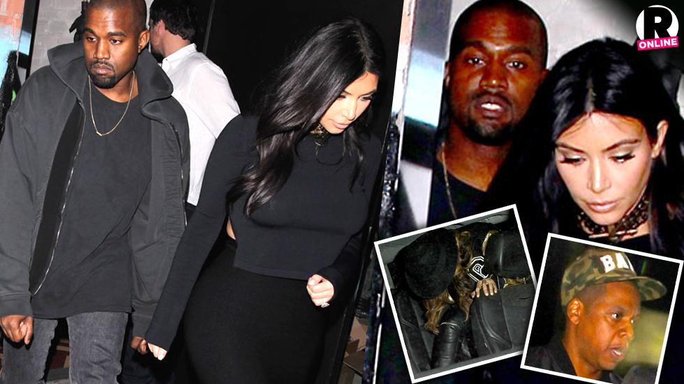 Kim-kardashian-kanye-west-beyonce-jayz-double-date-ink-restaurant-los-angeles-PP-SL