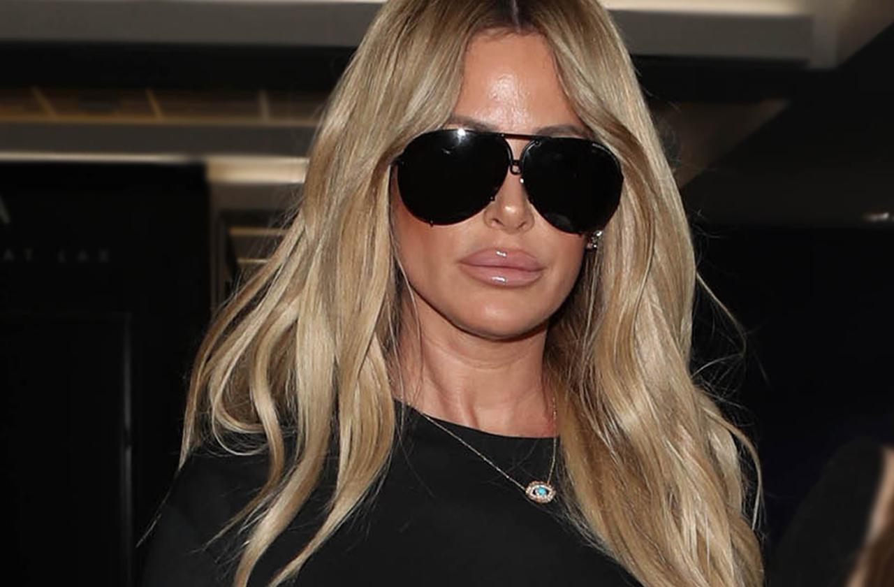 kim zolciak make up line fakery wearing another brand