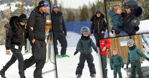 Kourtney Kardashian Scott Disick Ski