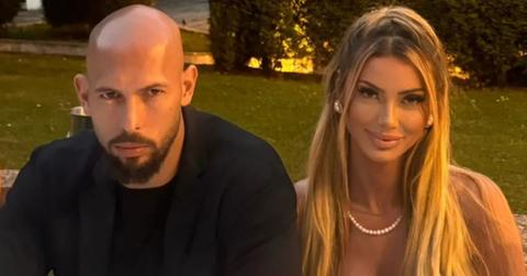 Photo of Andrew Tate and Bri Stern.