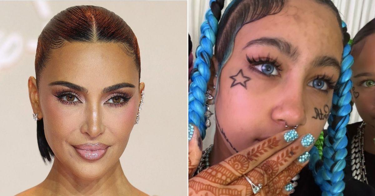 picture of Kim Kardashian and North West