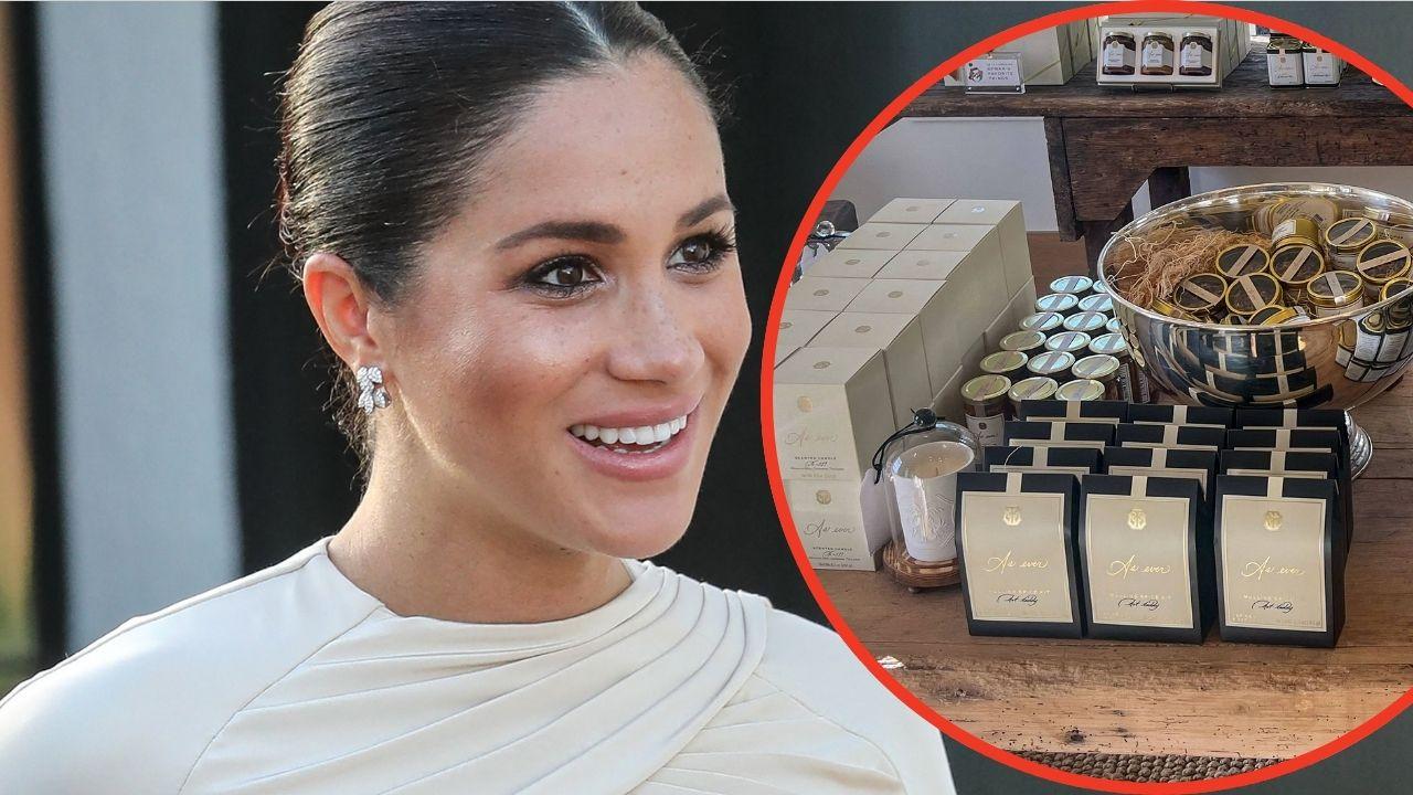 Split photo of Meghan Markle and As Ever products