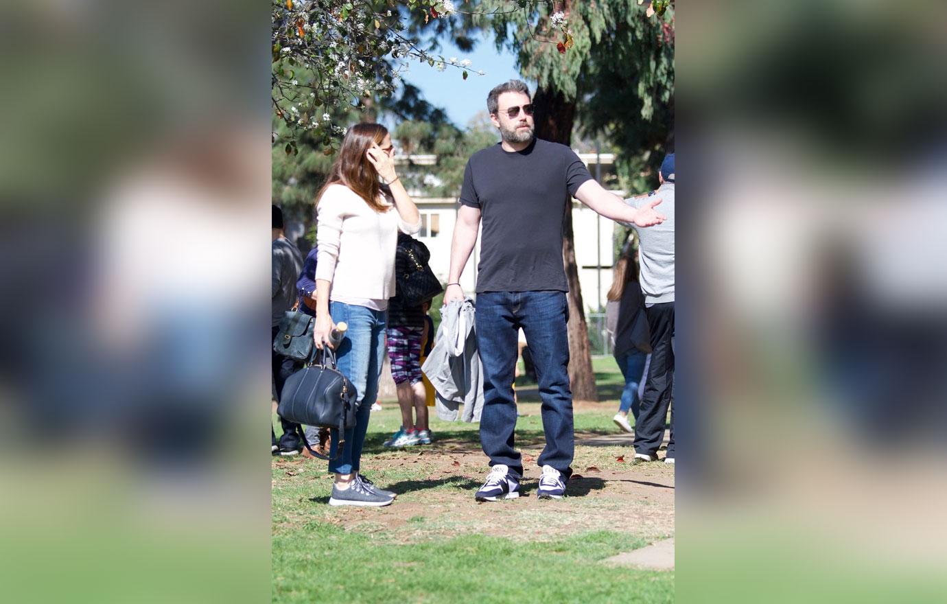 //ben affleck feud jennifer garner son basketball game blowout