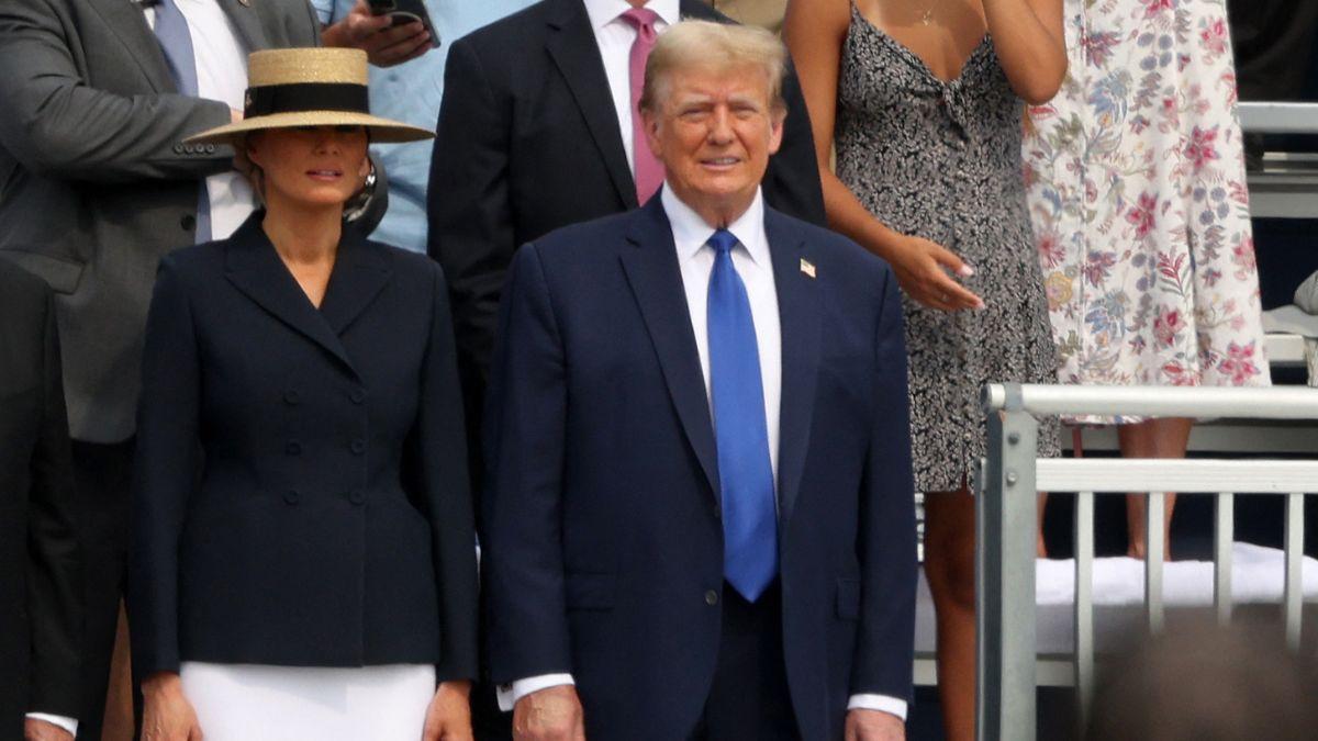 A photo of Melania and Donald Trump