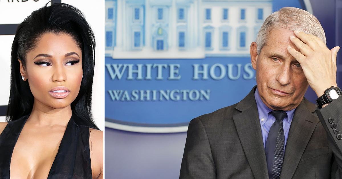 nicki minaj feud white house covid  vaccine trinidad swollen testicles r