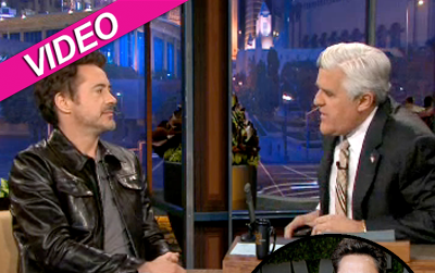 //robert downey jr jay leno baby boy wenn