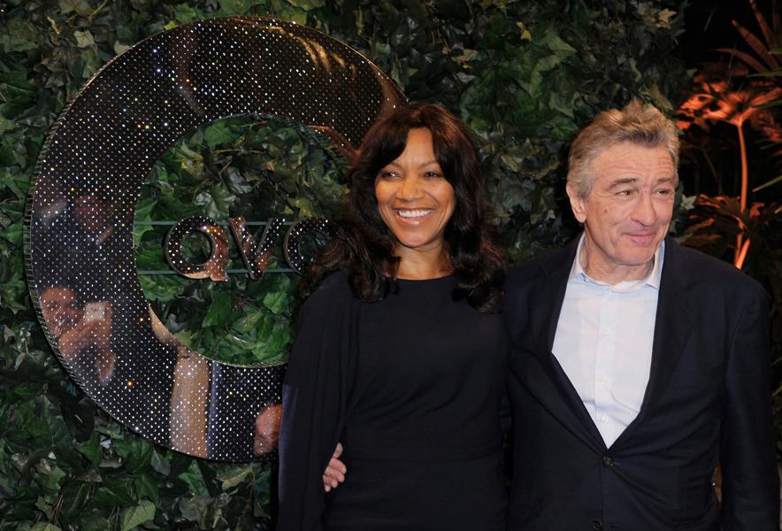 //robert de niro and wife grace hightower at qvc red carpet style party