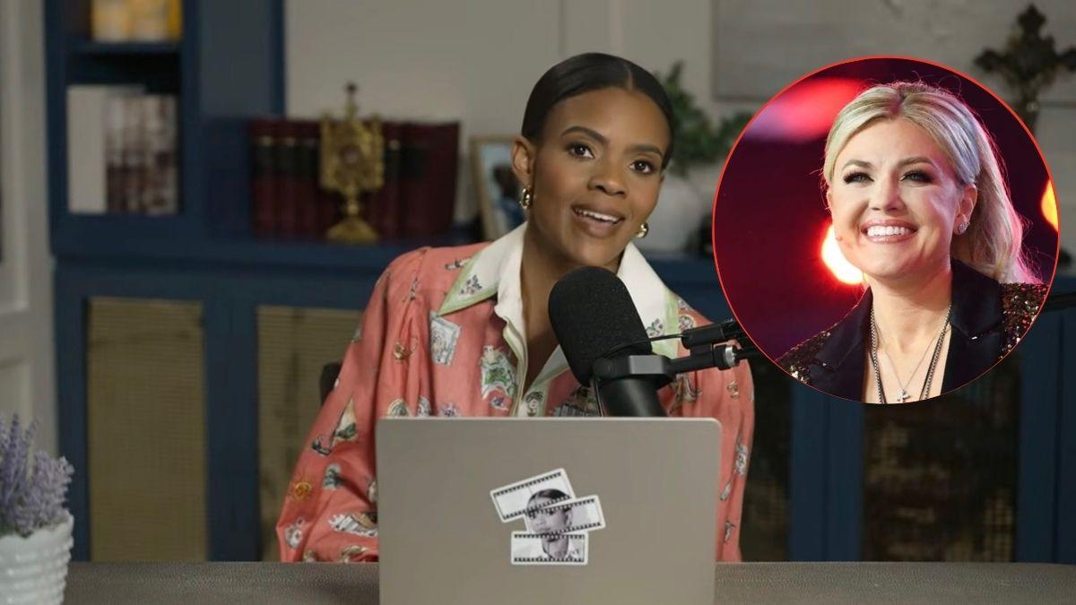 Composite photo of Candace Owens and Erika Kirk