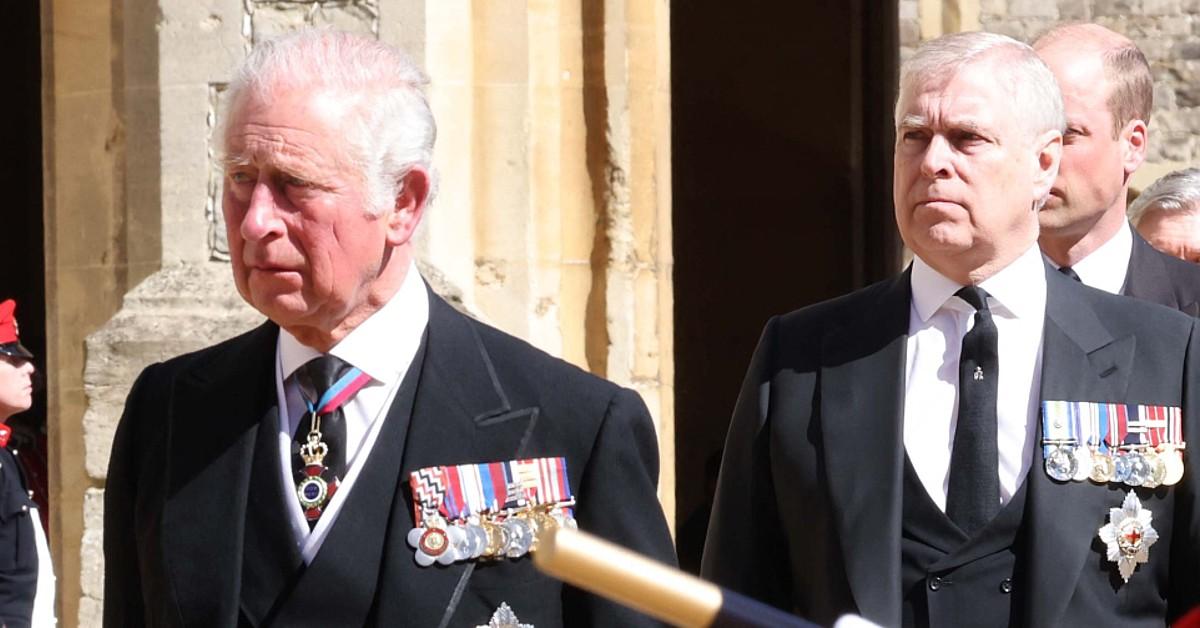 Photo of King Charles and Andrew Windsor