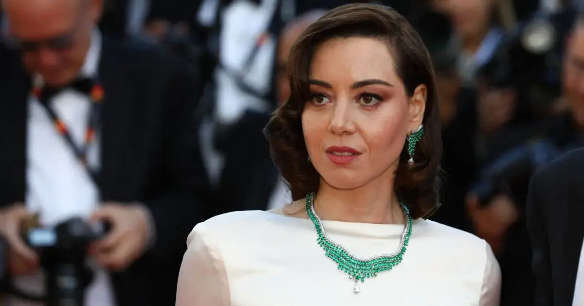 Aubrey Plaza compared grief to a 'giant ocean of awfulness.'