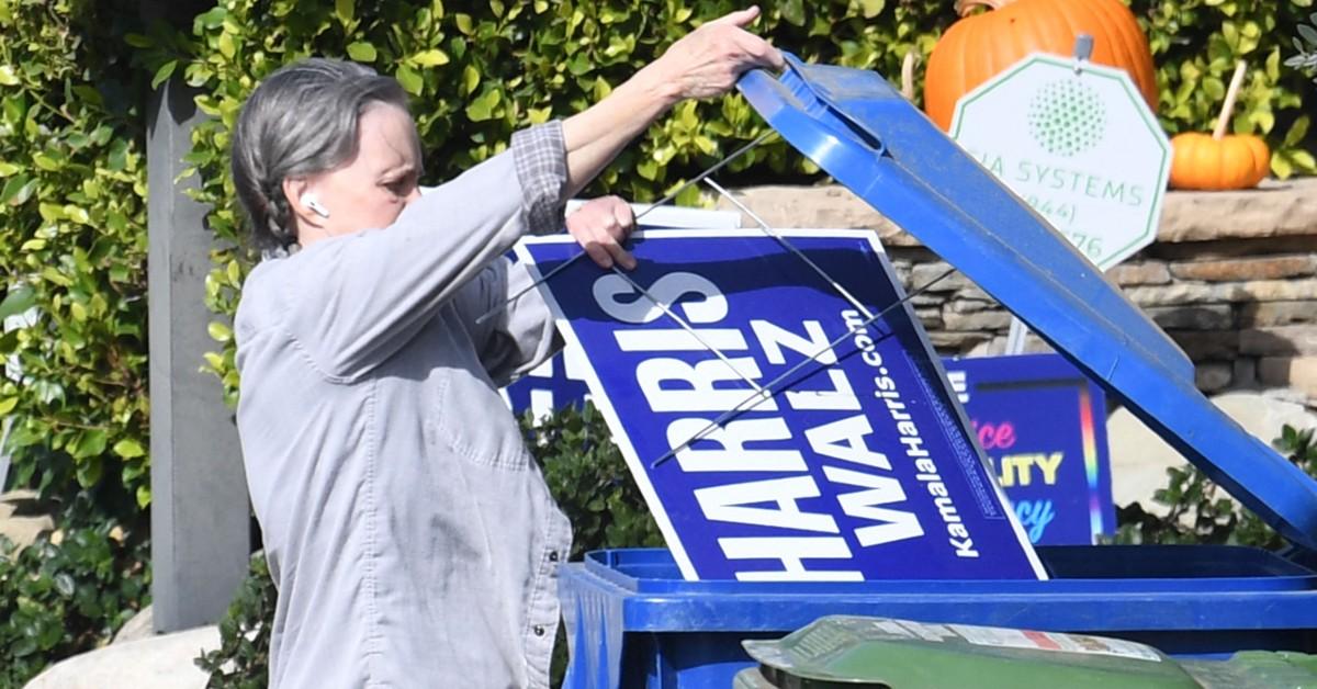 sally field trashes harris walz signs after trump victory radar