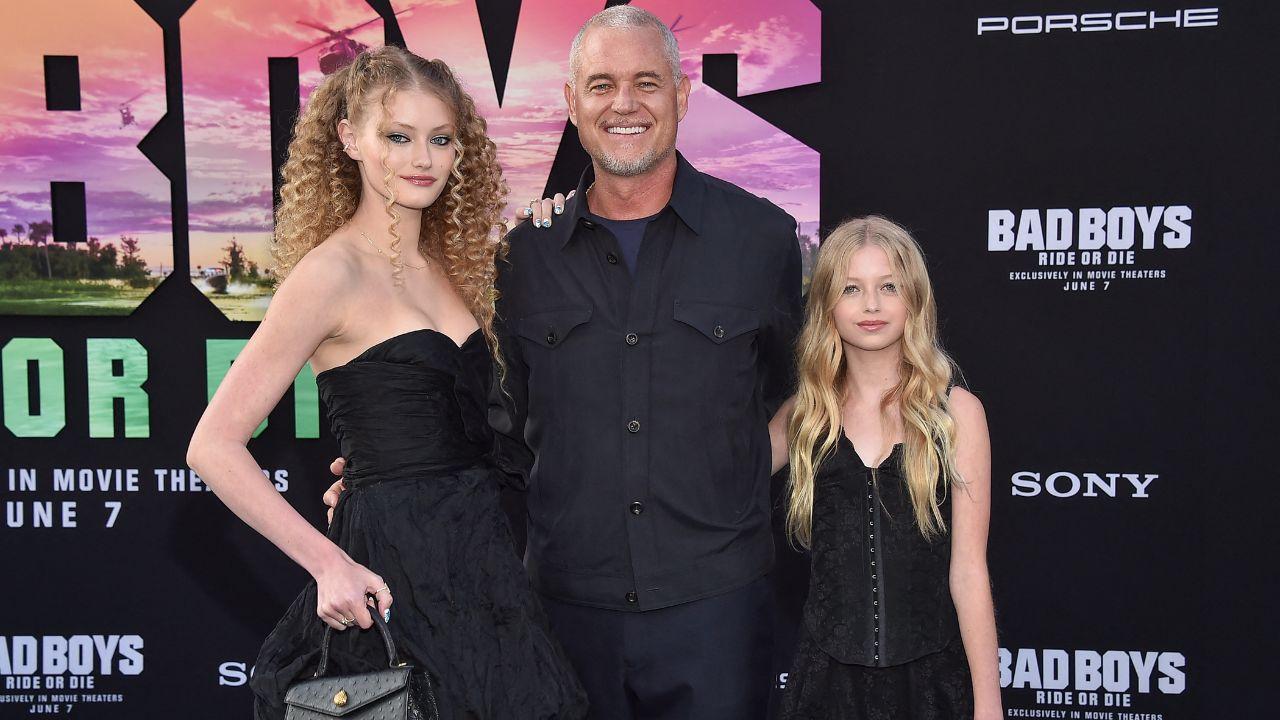 picture of Eric Dane and daughters