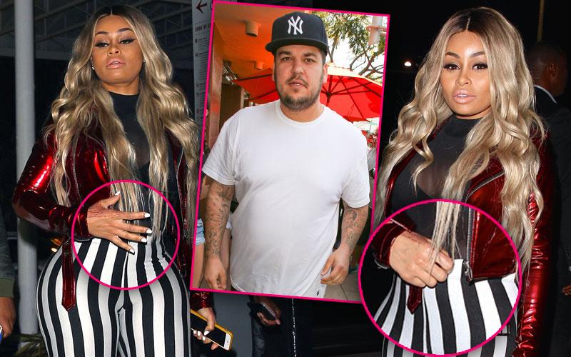 Blac Chyna Pregnant Rob Kardashian Hid Bump