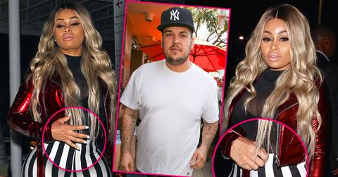 Blac Chyna Pregnant Rob Kardashian Hid Bump
