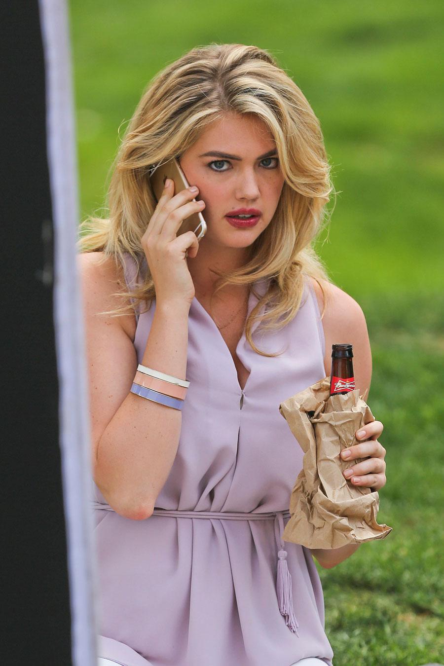 Kate Upton Freaks Out As Her Car Gets Towed Away On 'The Layover' Set