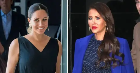 Split photo of Meghan Markle, Jessica Mulroney