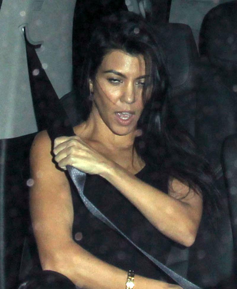 Kourtney Kardashians Partying