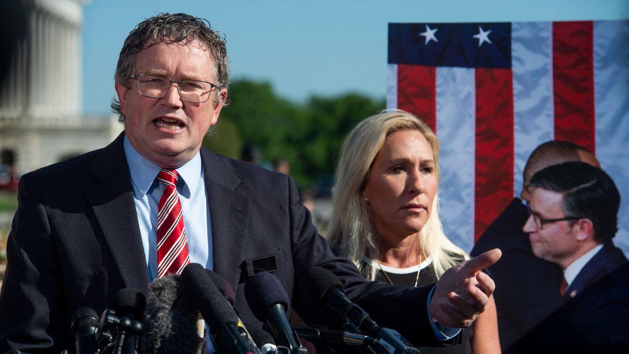 Photo of Thomas Massie, Marjorie Taylor Greene