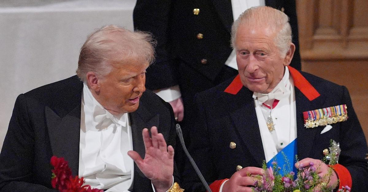 Photo of King Charles and Donald Trump