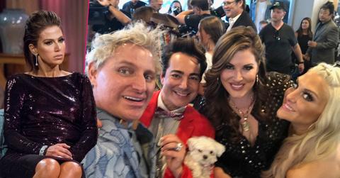 Peggy Sulahian and her brother Pol with friends.