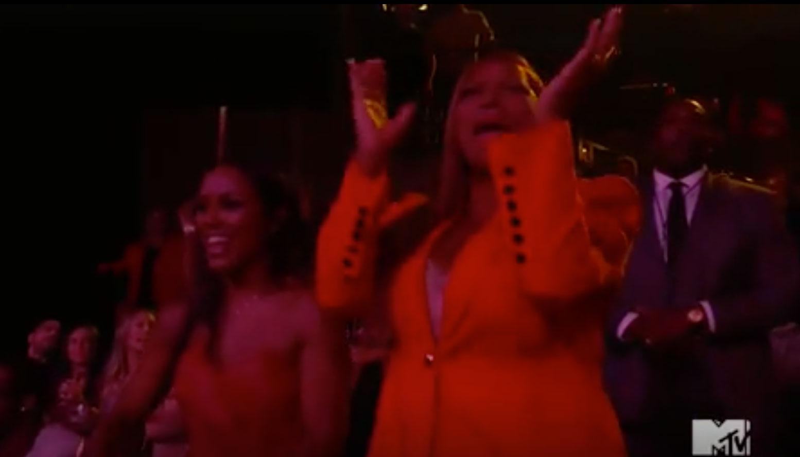 Queen Latifah & Fiancée Eboni Nichols Together At MTV VMAs After Secret Baby