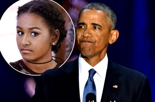 //barack obama daughter sasha misses farewell speech pp